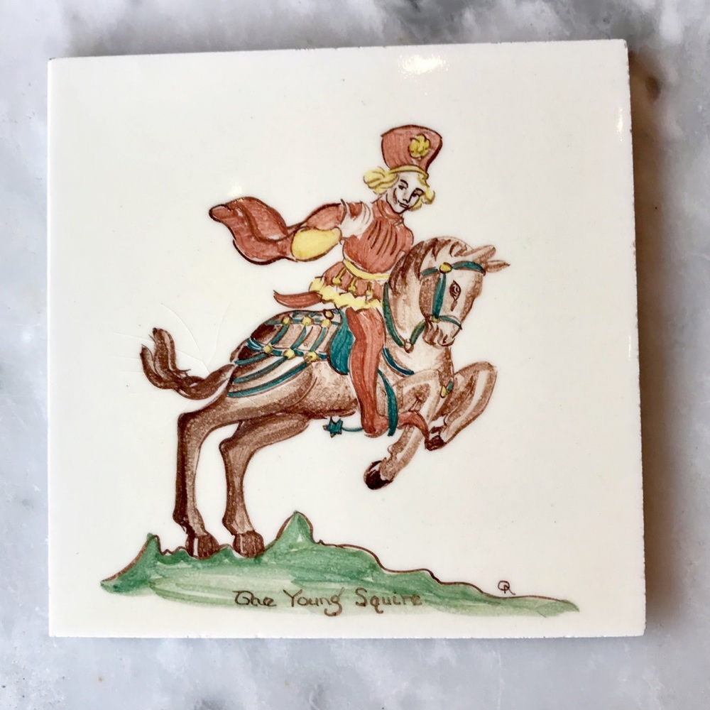 Vintage Canterbury Tales Art Tiles - Picture 2 of 7
